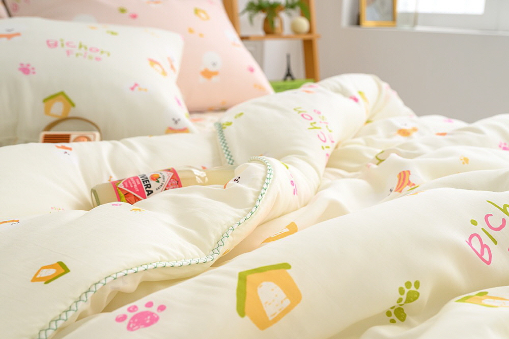 비숑 모달이불 여아 공주 초등학생 간절기 어린이이불 세트
