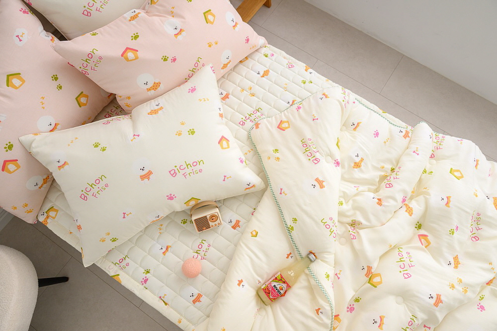 비숑 모달이불 여아 공주 초등학생 간절기 어린이이불 세트