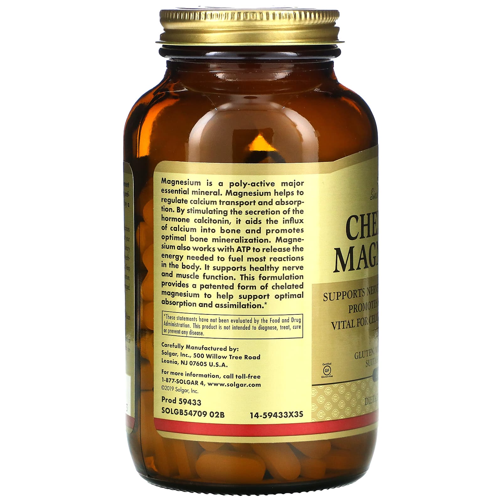 솔가 킬레이트 마그네슘 400mg 킬레이티드 250정, 3개 - 상세 이미지 3