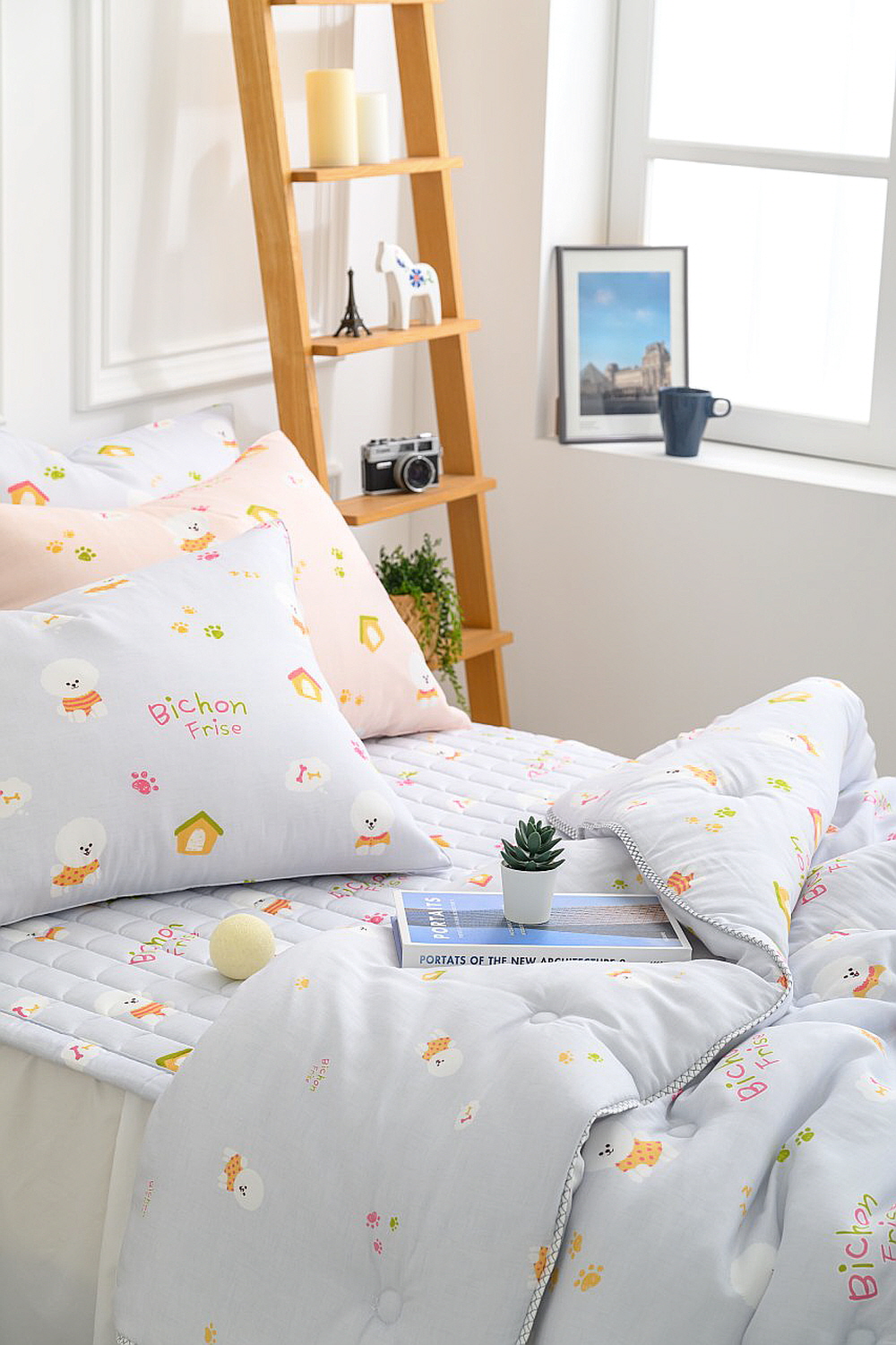 비숑 모달이불 여아 공주 초등학생 간절기 어린이이불 세트