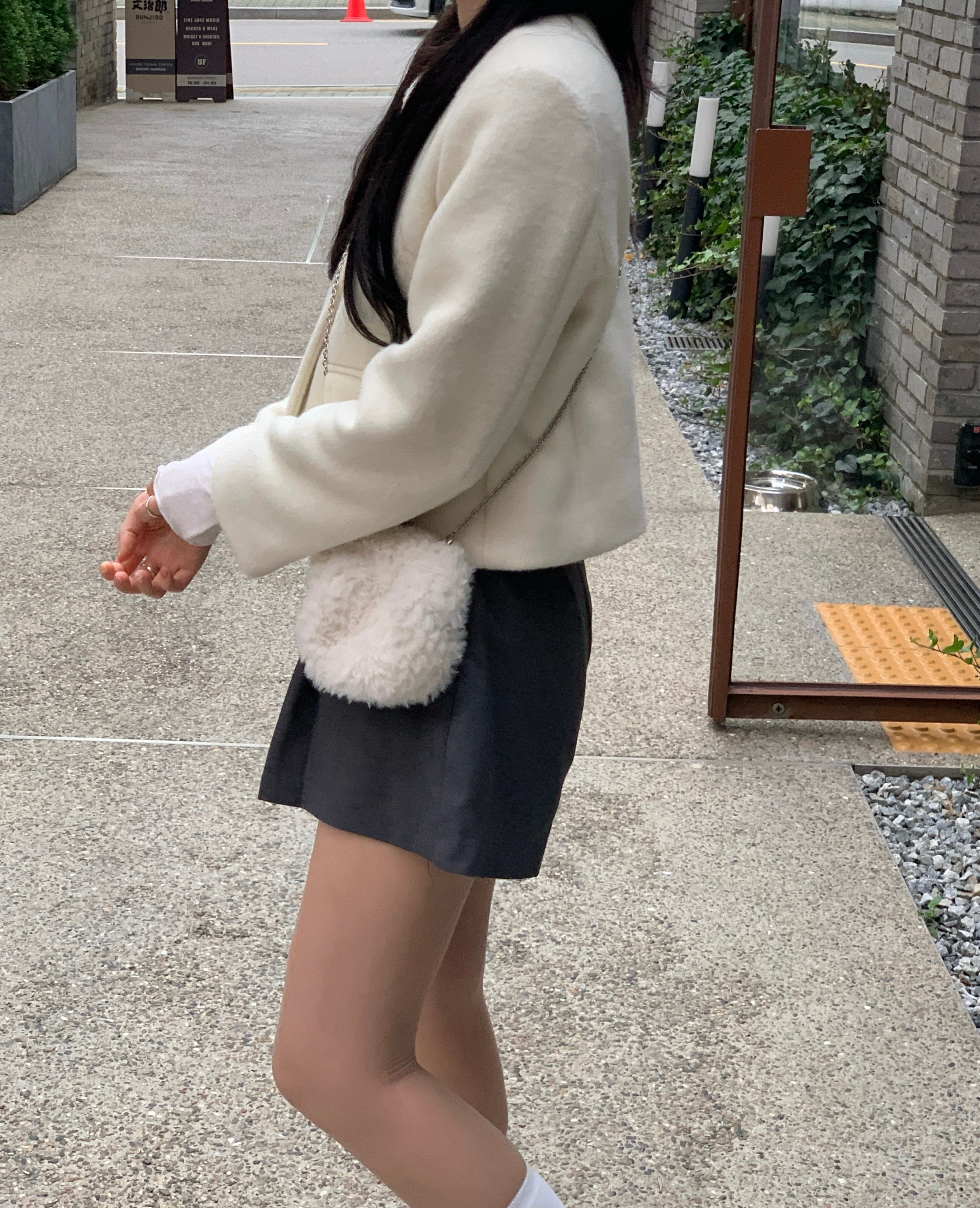 [☃️MADE/🩷당일발송] 뮤어 울 브러쉬 코트 자켓, 누빔 안감 겨울 자켓 상세 이미지 34