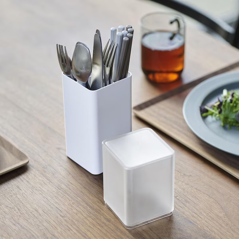 야마자키 뚜껑 스탠드 수저통 수저케이스