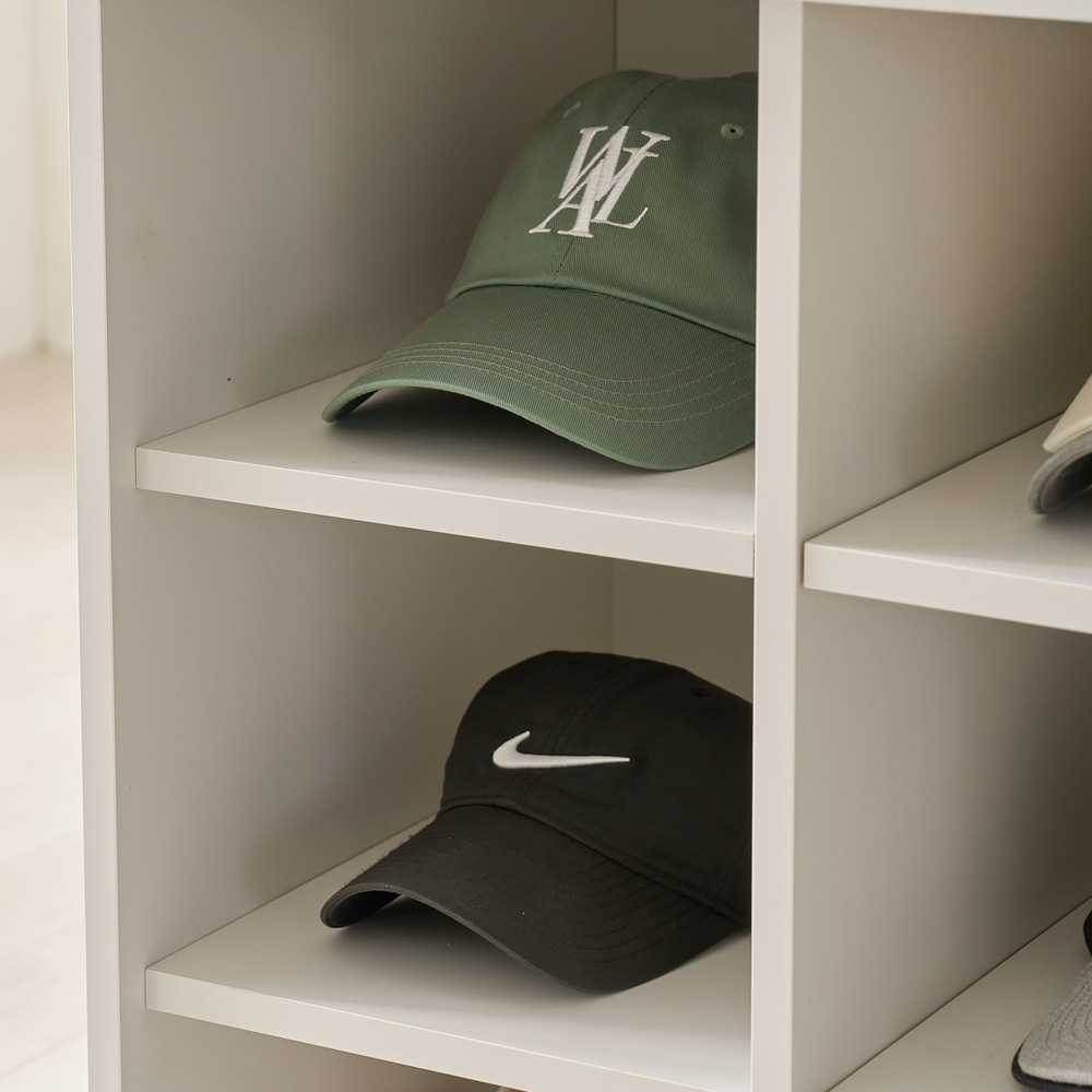 엔터드 옷 서랍장 드레스룸 아일랜드 모듈수납장 550mm, 4단, 화이트