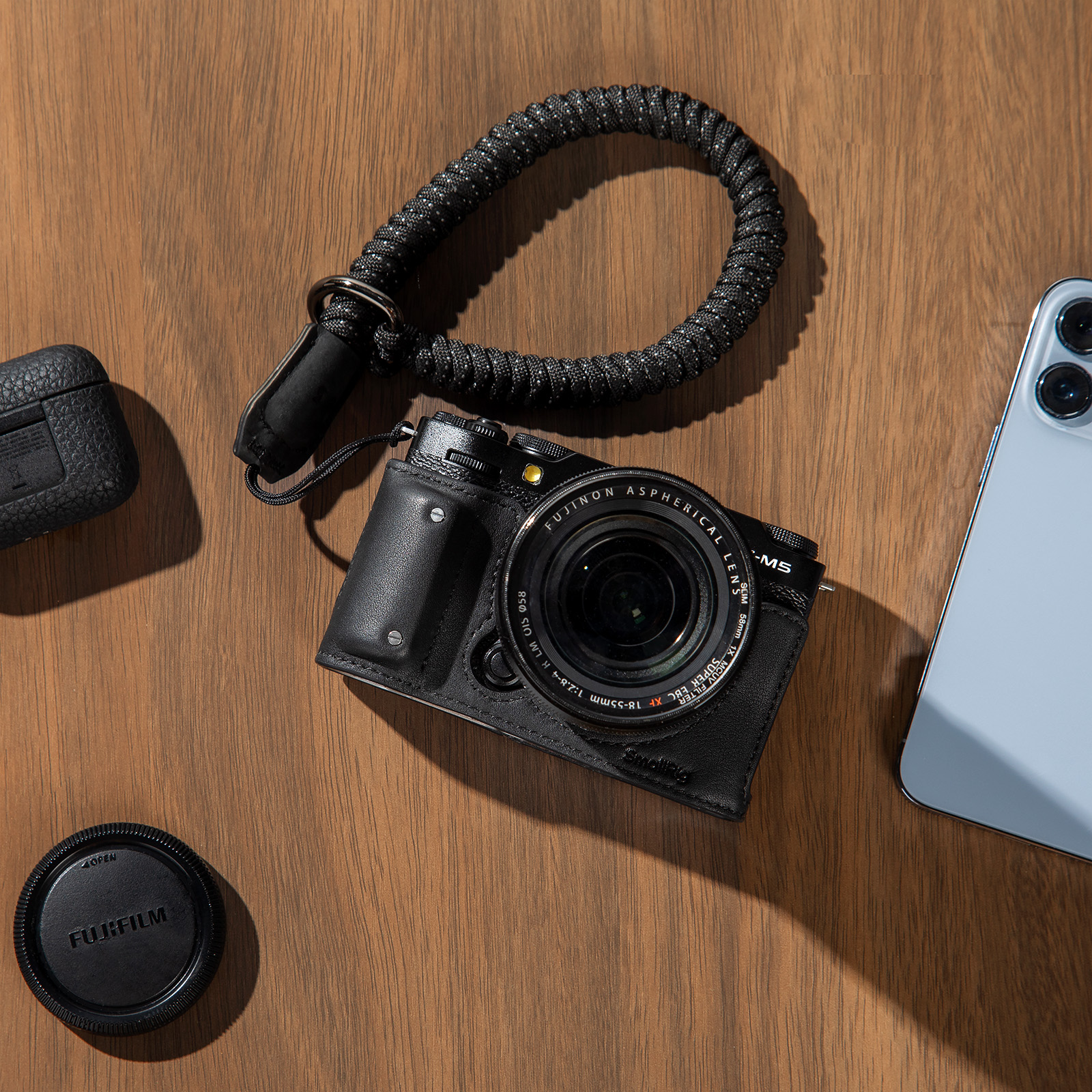 스몰리그 FUJIFILM X-M5용 카메라 가죽 하프 케이스 키트 4879 4880 - 상세 이미지 3