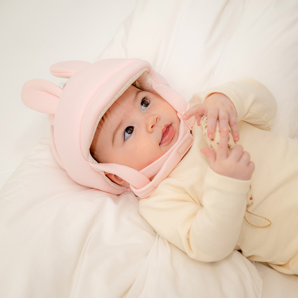 아가드 베베콩 오가닉 아기헬멧 아이보리 유아 머리보호대 머리쿵