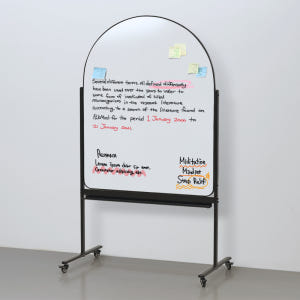 아치형 양면 자석 화이트보드 이동식 스탠드 칠판 900X1200 블랙 실사용 후기 | 효과 있을까? - 상품 이미지 2