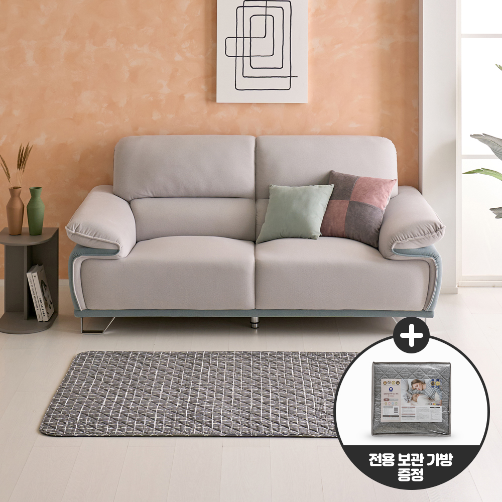 곰표한일전자 EMF 카본 탄소매트 폰지 전자파 안심 캠핑 전기요 사각딥그레이 싱글