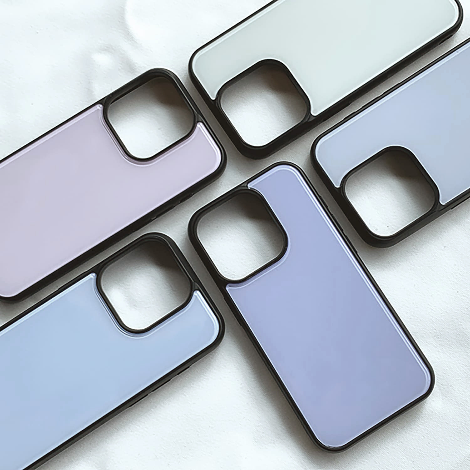 아이폰15 프로 케이스 하드 단색 스웨이드 체리 블라썸 - 상세 이미지 4