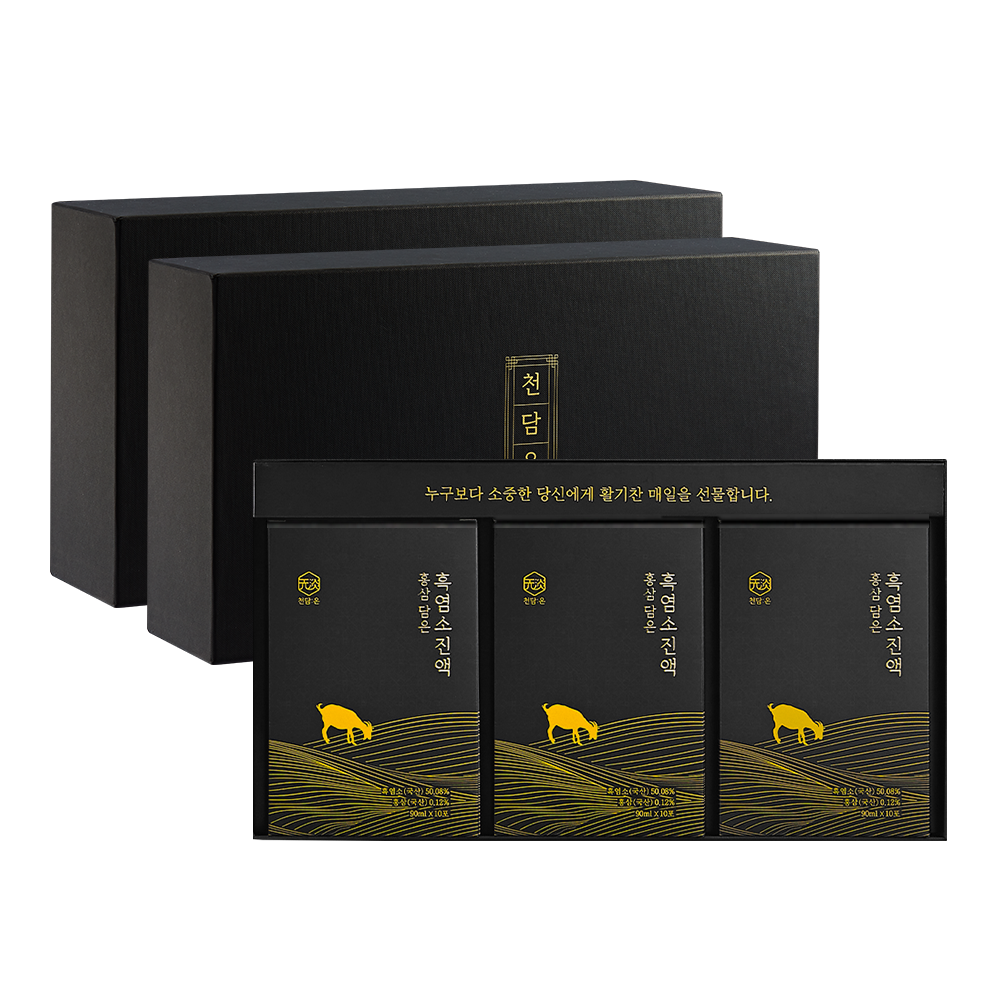 [체험팩증정] 홍삼 담은 흑염소진액 엑기스 흑염소즙 효능 50.08% 60포