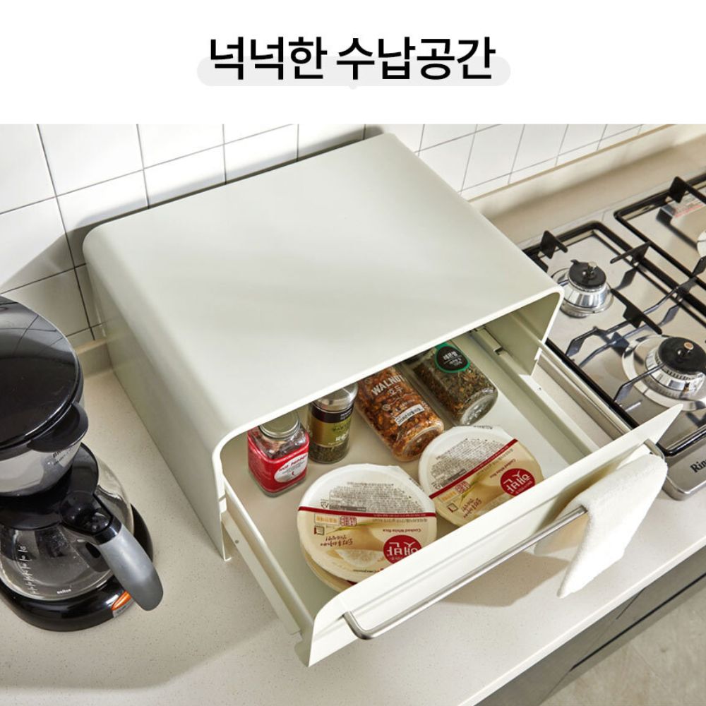 영양제보관함 아일랜드 식탁정리함 좁은 주방정리템 수납함 이미지 7