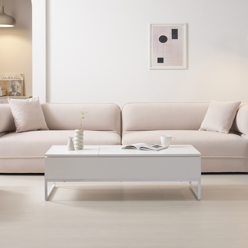 리프트업 소파 테이블 거실 낮은 좌식 수납 테이블