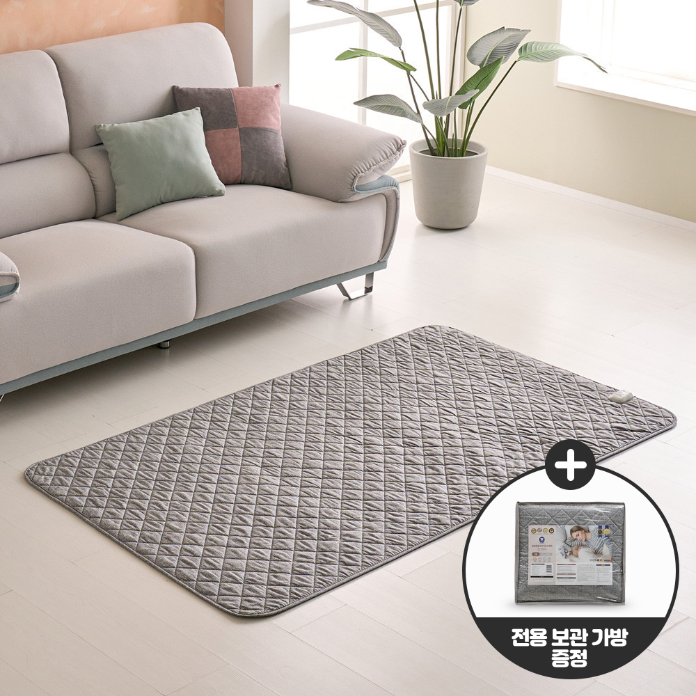 곰표한일 EMF 진그레이 워셔블 탄소매트 카본 전기장판 진그레이 더블