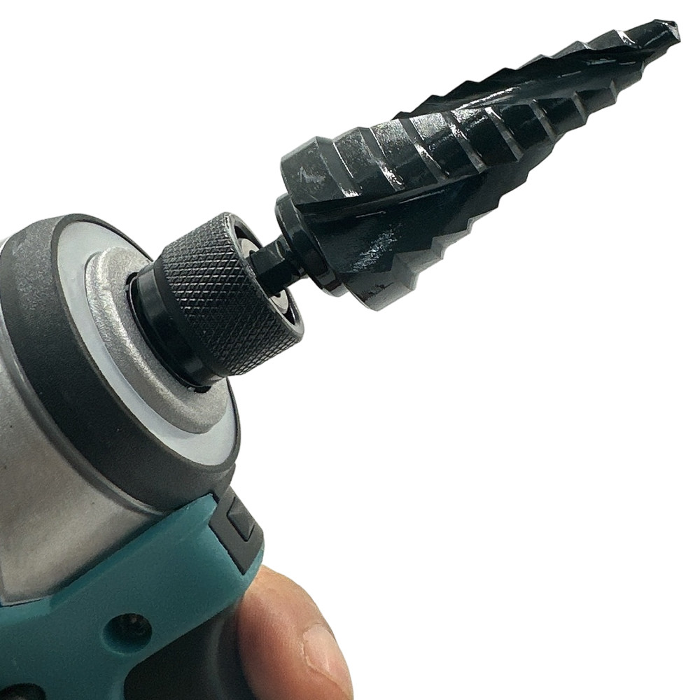 솔리드 3날 철 스텐 스텝드릴 홀쏘 홀커터 비트 천공 목재 겸용 6-25mm, 1개 이미지 4