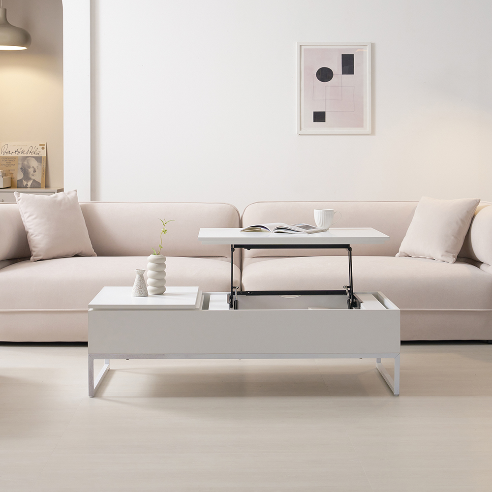 리프트업 소파 테이블 거실 낮은 좌식 수납 테이블