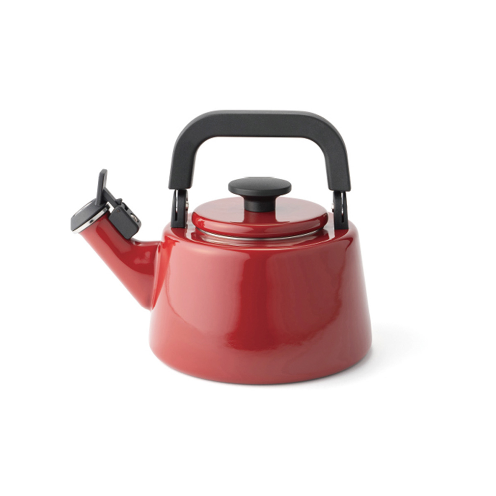 에지리 샤틴 법랑 인덕션 휘슬주전자 2100ml, 와인레드