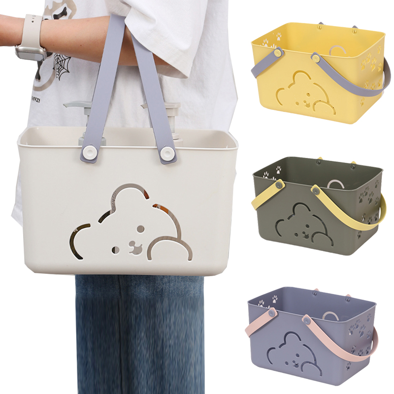 뷰레이터닷컴 헬로우 물빠지는 목욕바구니 목욕탕 사우나가방 샤워바구니 스파백