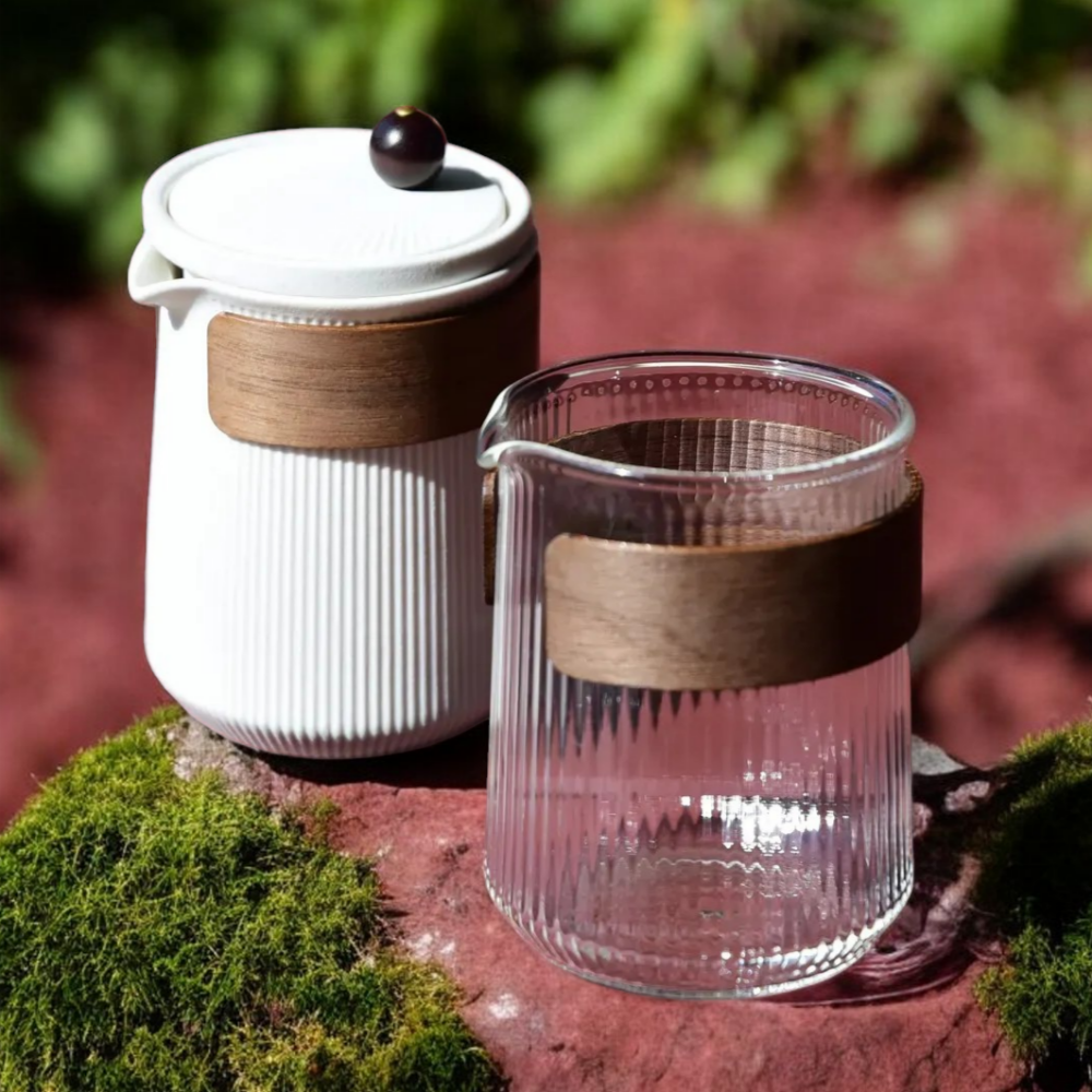 다도세트 다기 차도구 다구 플리츠 화이트 차그루