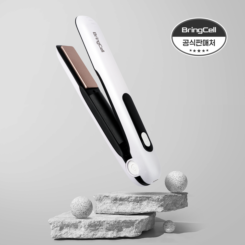 브링셀 C타입 무선고데기 60분 대용량 매직기 단발 볼륨 판고데기 미니 앞머리 휴대용