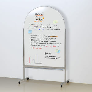 아치형 양면 자석 화이트보드 이동식 스탠드 칠판 900X1200 블랙 실사용 후기 | 효과 있을까? - 상품 이미지 3