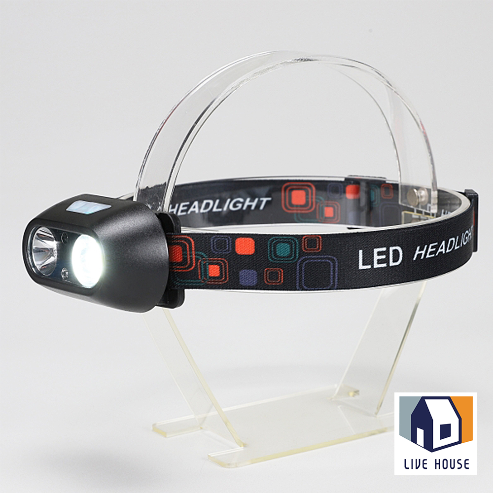 LED 헤드랜턴 충전식 캠핑 캡라이트 등산 낚시용 - 상품 이미지