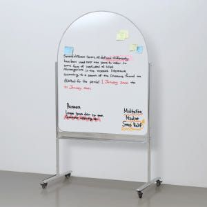아치형 양면 자석 화이트보드 이동식 스탠드 칠판 900X1200 블랙 실사용 후기 | 효과 있을까? - 상품 이미지 4