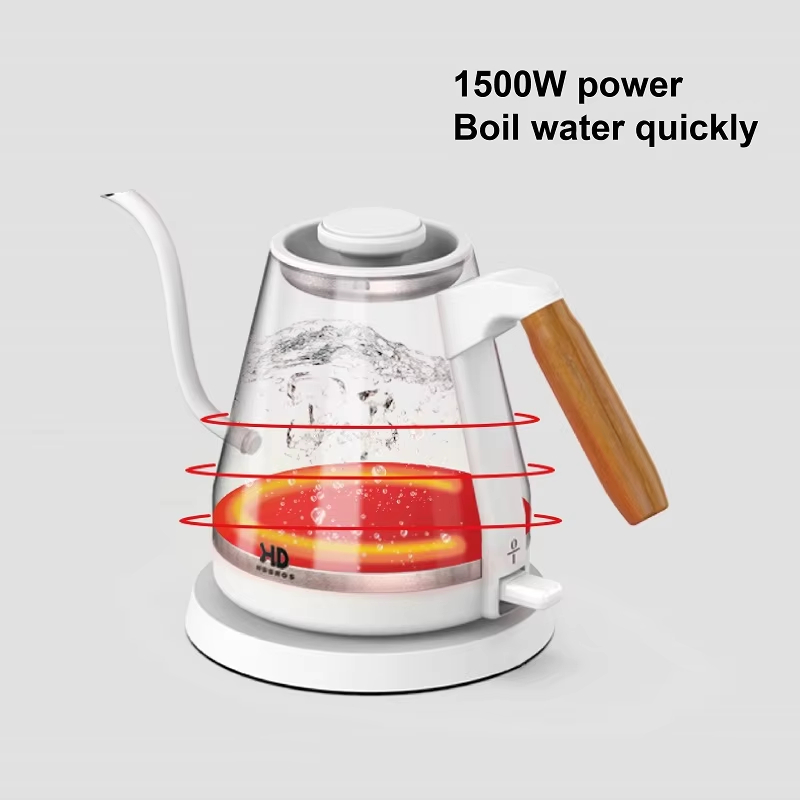 HDBROS 전기 구즈넥 커피 포트 가정용 전기 주전자 1500W 800ml - 상세 이미지 4