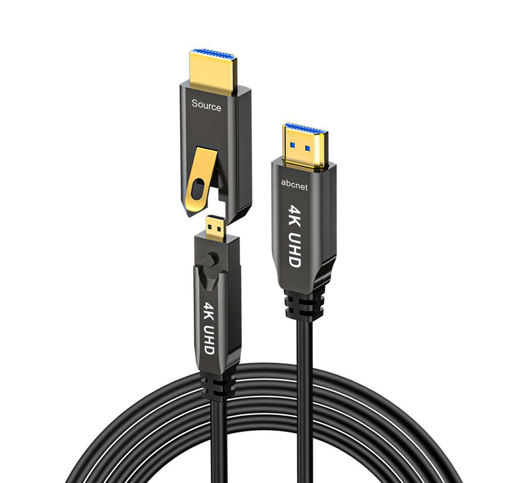 ABC넷 hdmi2.0 분리 배관용 공사용 광케이블 5m부터 - 상품 이미지