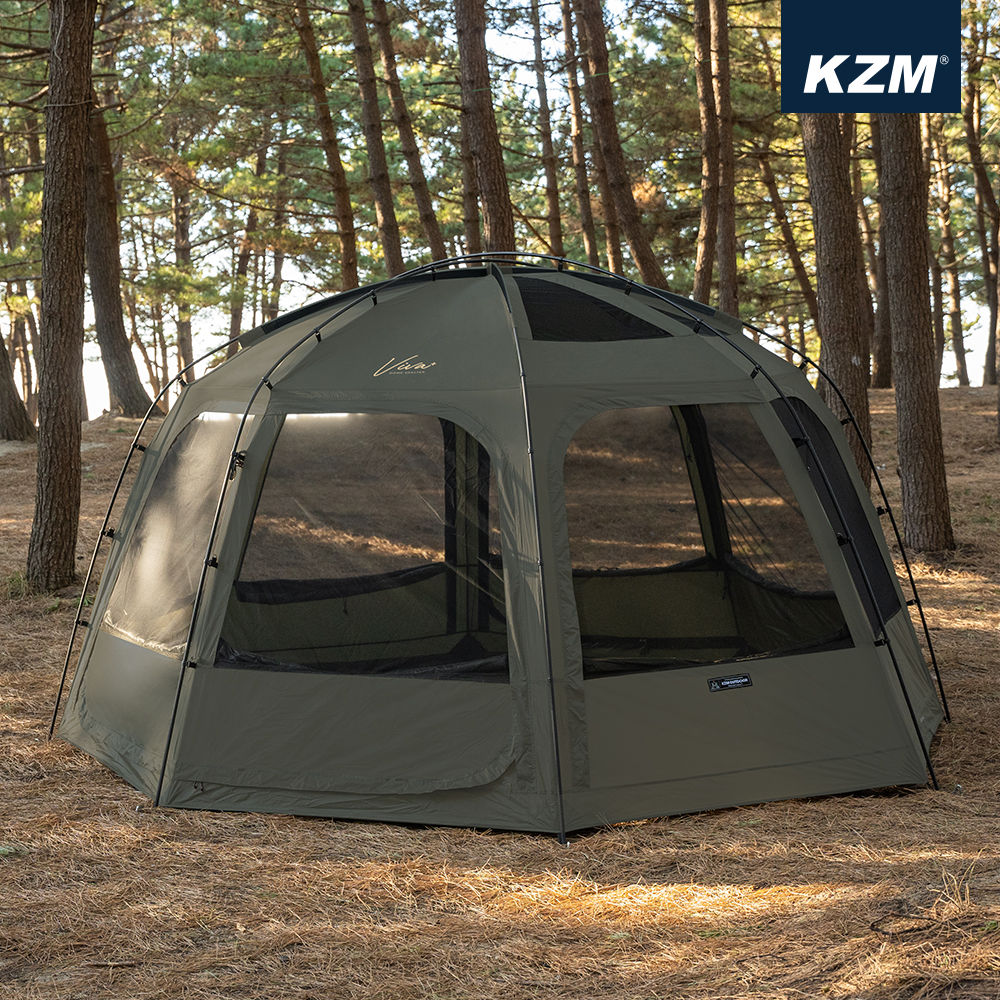 비바돔 플러스 쉘터 텐트 카키 돔 캠핑텐트 개방감 간편설치