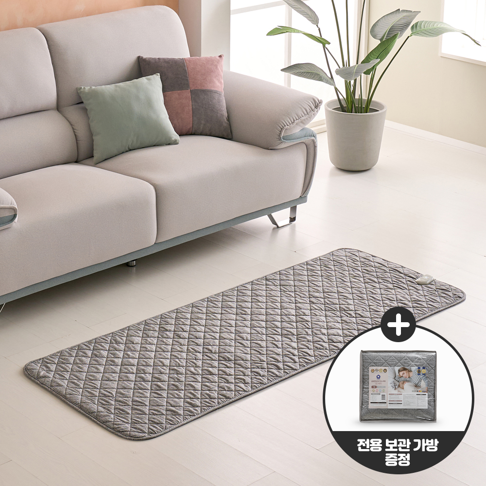 곰표 한일 탄소매트 전기매트 전자파없는 전기장판 EMF 캠핑 미니싱글 1인용 진그레이