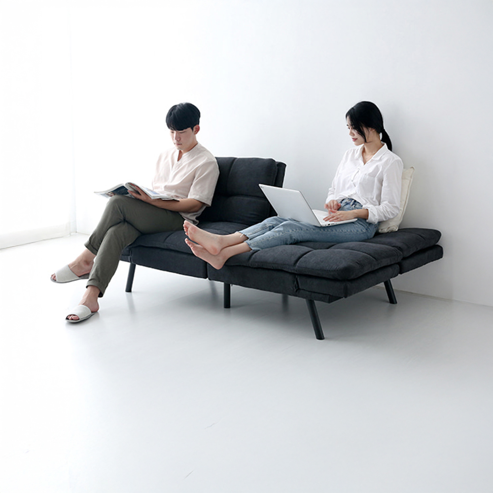 니스코 3인 멀티 메모리폼 소파베드 독립형 BC267S03 다크그레이