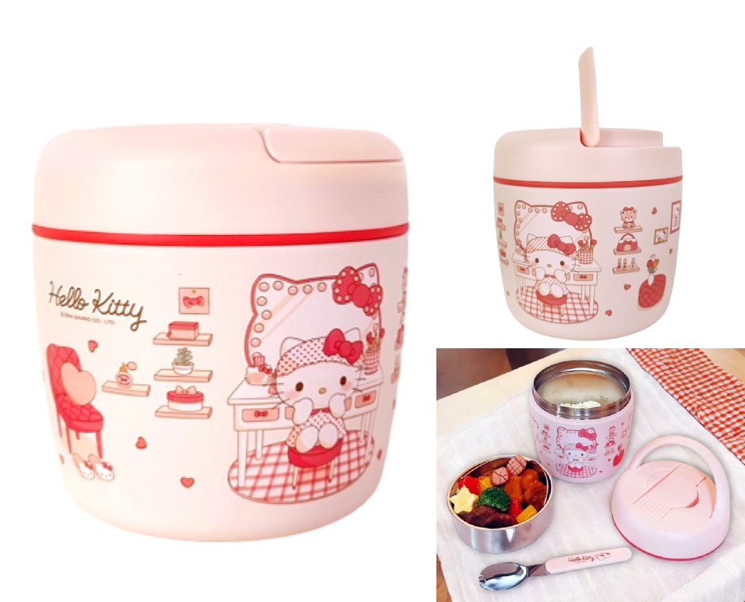 헬로키티 도시락 보온 산리오 도시락통 아기 스텐 유아