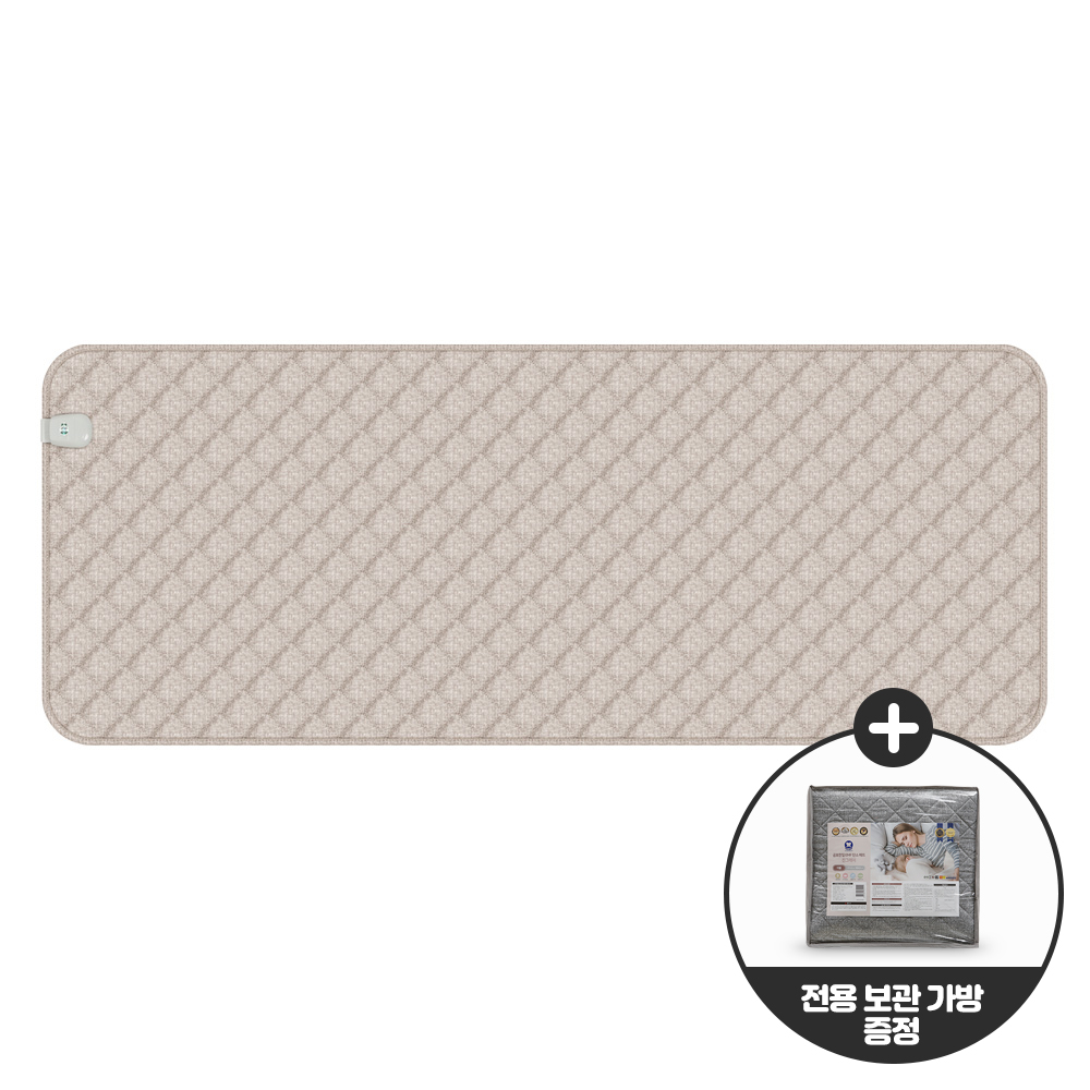 곰표한일 EMF 전자파 안심 탄소매트 전기장판 전기요 베이지 그레이 미니싱글