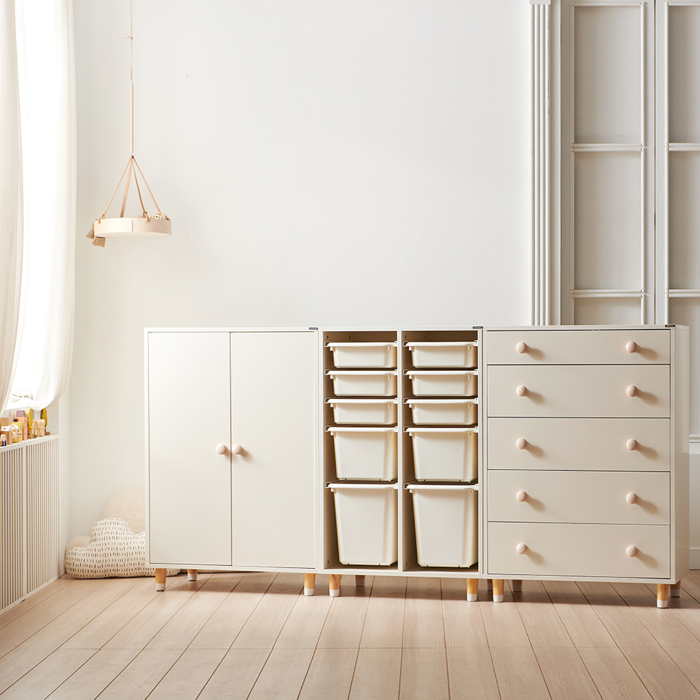 뉴수플레 1600mm 베이비장 세트 키즈 아기 옷장 패밀리옷장