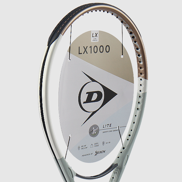 던롭 테니스 라켓 LX1000 복식용 중장년 여성 115(255g) 2024 최신상