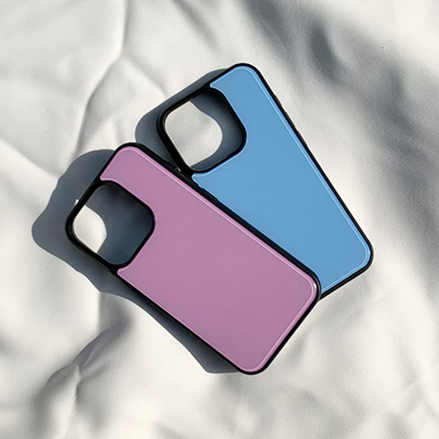 아이폰15 프로 케이스 하드 단색 스웨이드 체리 블라썸 - 상세 이미지 3