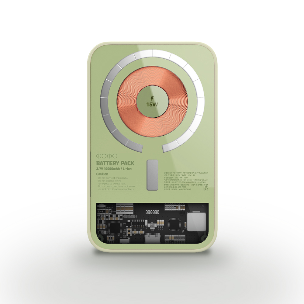 슈틸루스터 퀵차지 슬림핏 고속 맥세이프 보조배터리 10000mAh ST-PBM10000 이미지 6