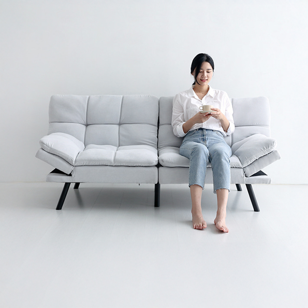 니스코 3인 멀티 메모리폼 소파베드 독립형 BC267S03 라이트그레이