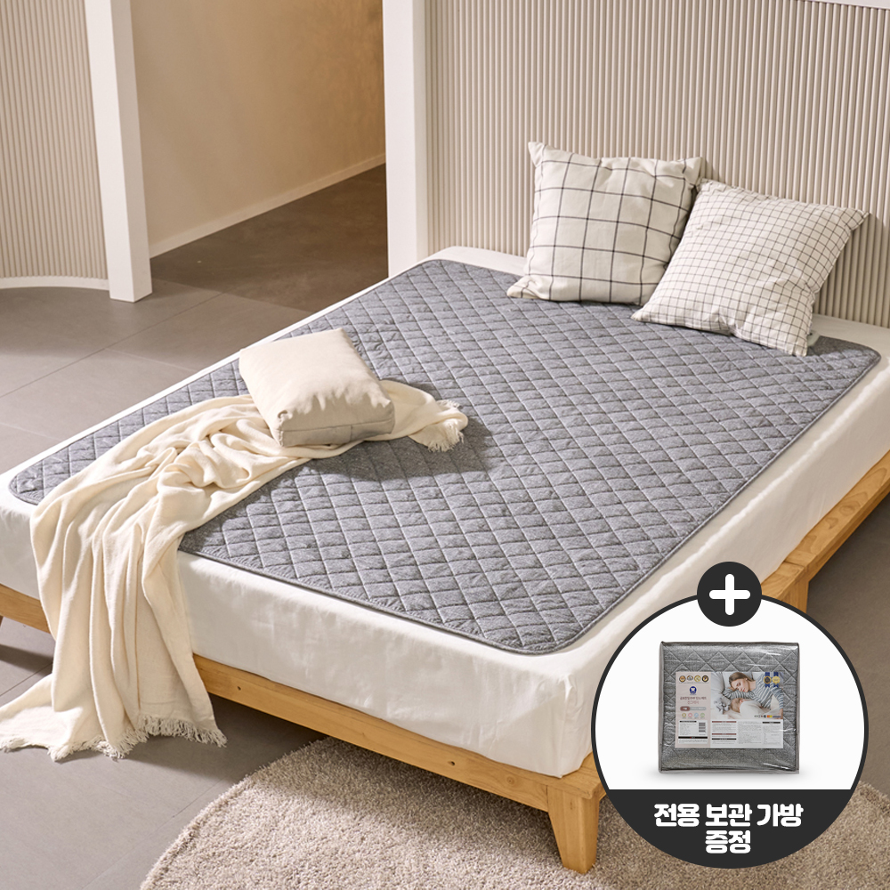 곰표한일 EMF 진그레이 워셔블 탄소매트 카본 전기장판 진그레이 퀸더블(분리난방)