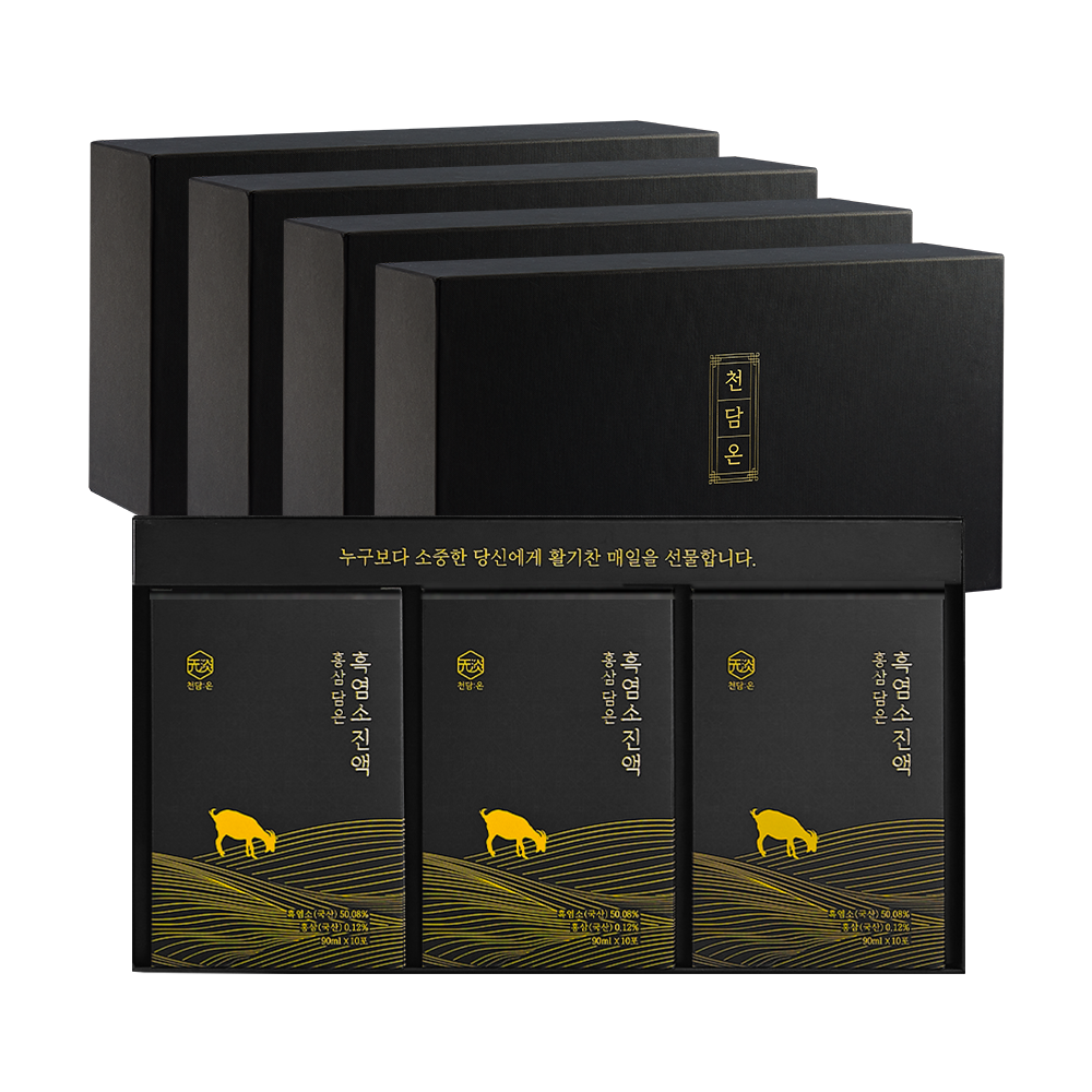 [체험팩증정] 홍삼 담은 천담온흑염소진액 한마리 엑기스 흑염소즙 흙염소즙 효능 120포