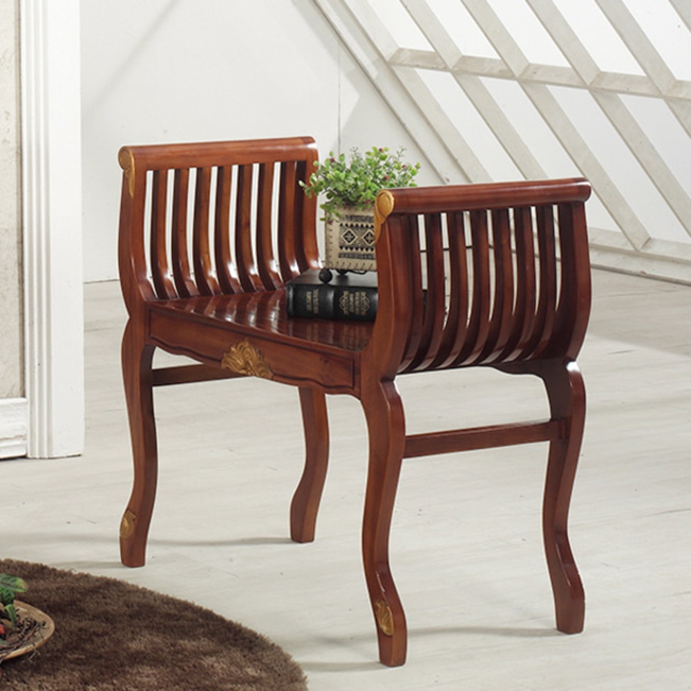 까사홈 라베 원목 2인 벤치의자