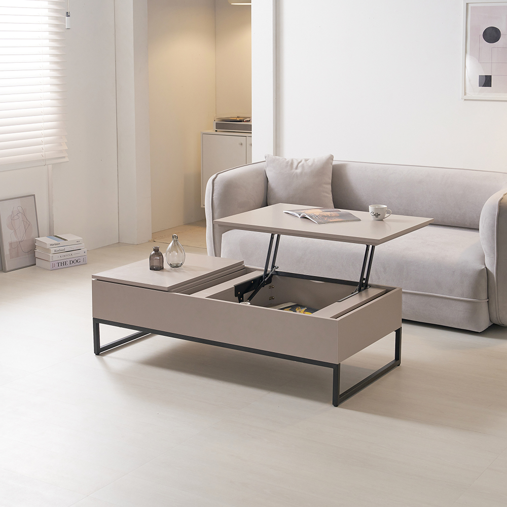 리프트업 소파 테이블 거실 낮은 좌식 수납 테이블