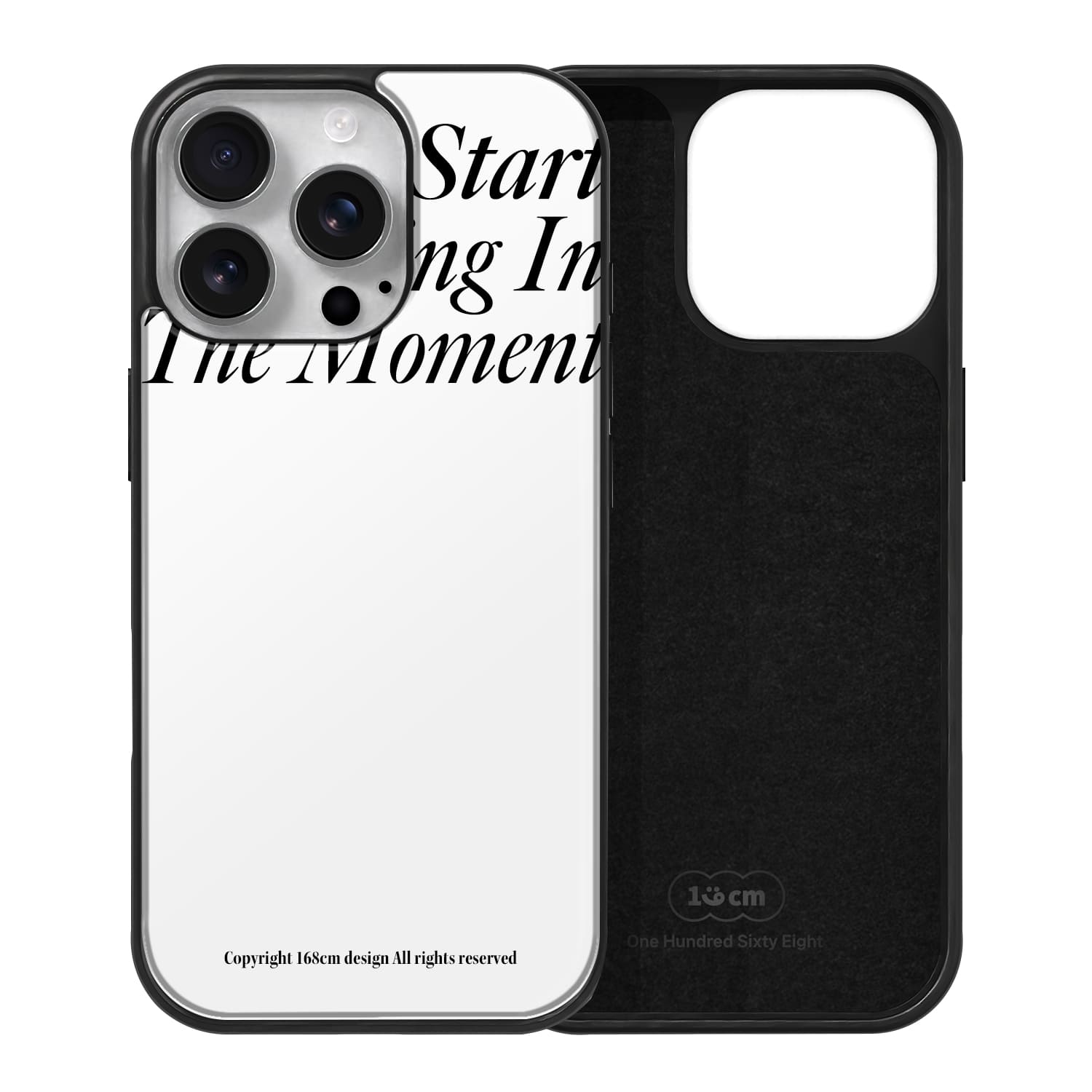 아이폰15 프로 케이스 맥세이프 하드 스웨이드 Start Living 화이트 - 상세 이미지 2