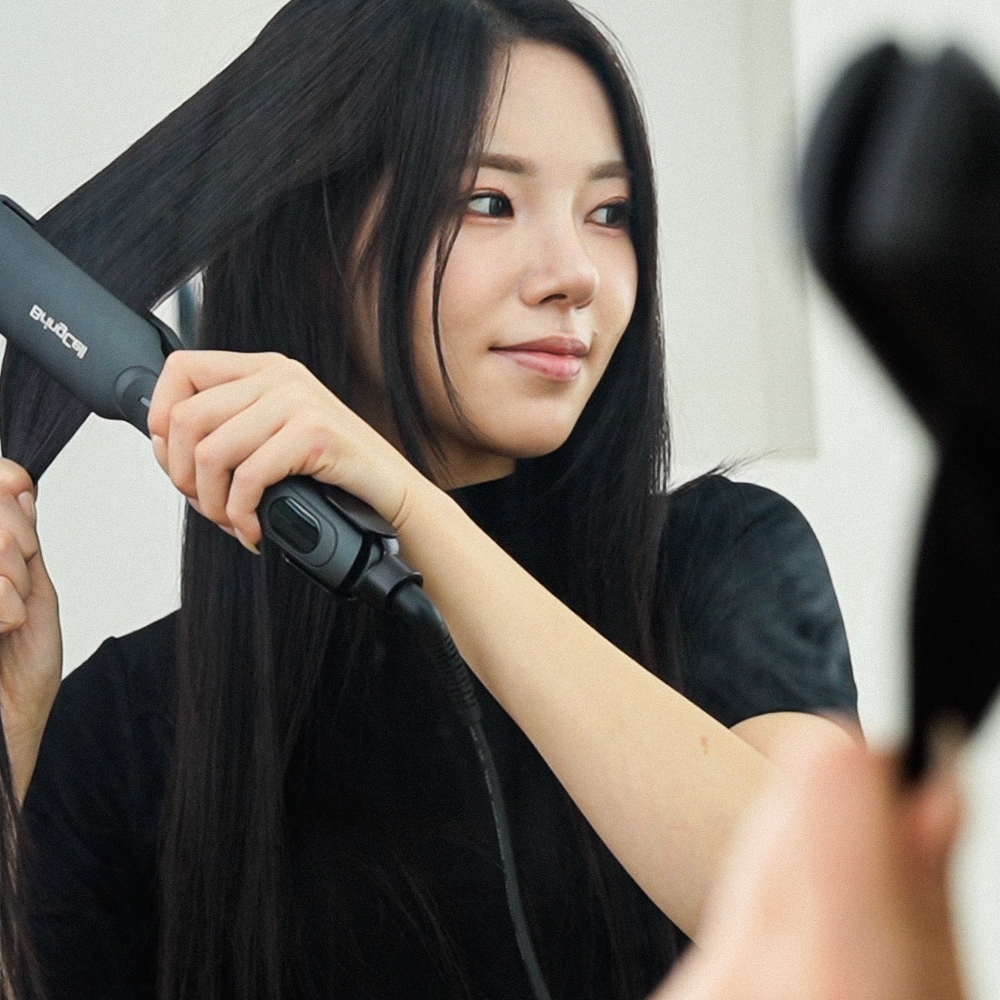 브링셀 웨이브9 전문가용 매직기 판고데기 미용실 볼륨