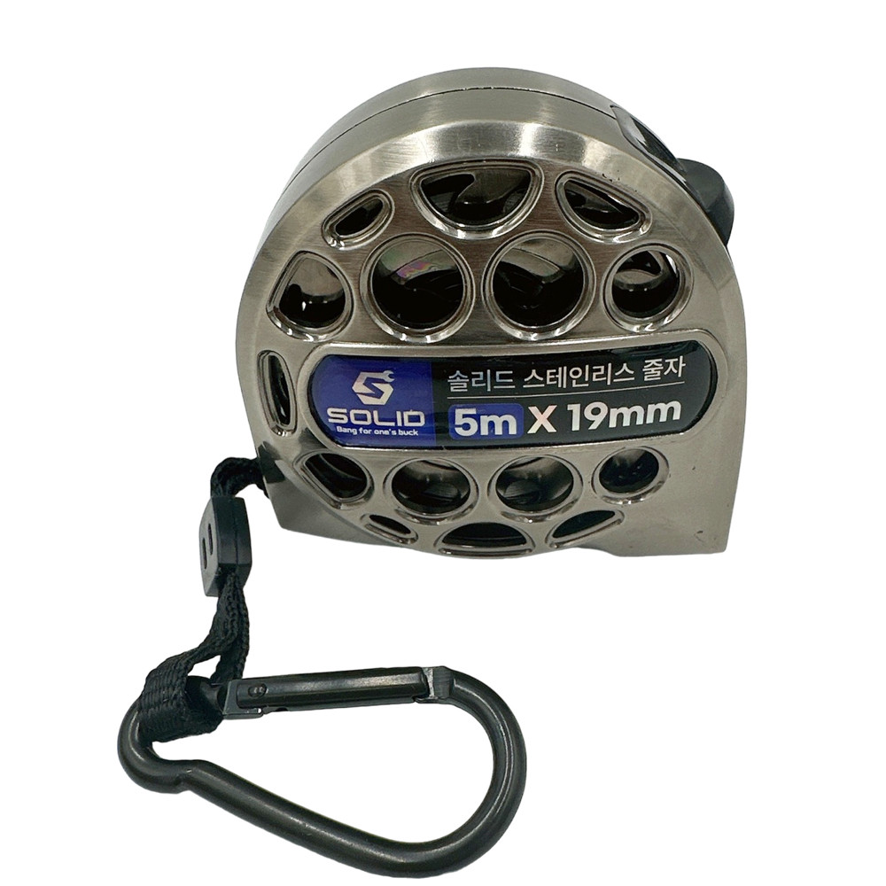 솔리드 5m 휴대용 줄자 스테인리스 스텐