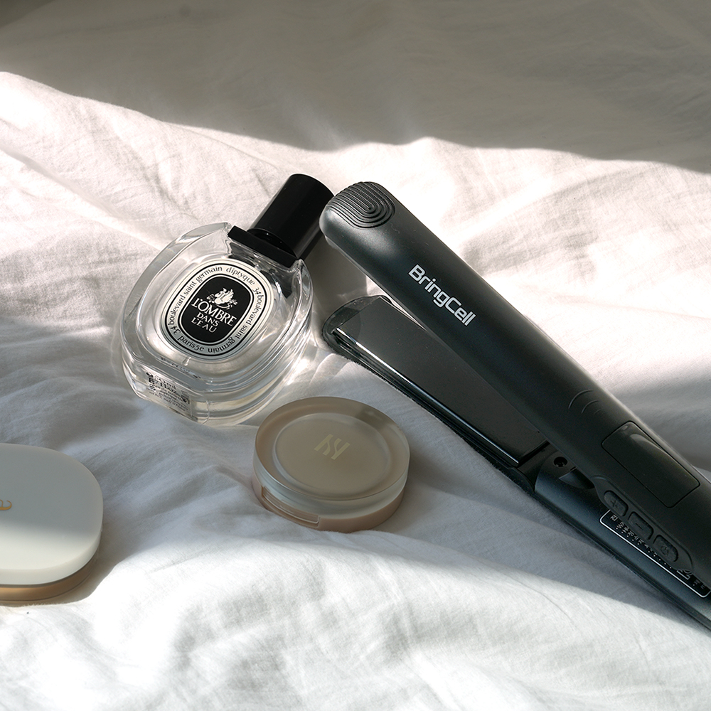 브링셀 볼륨 고데기 앞머리 판고데기 미용실 웨이브 티타늄 매직기