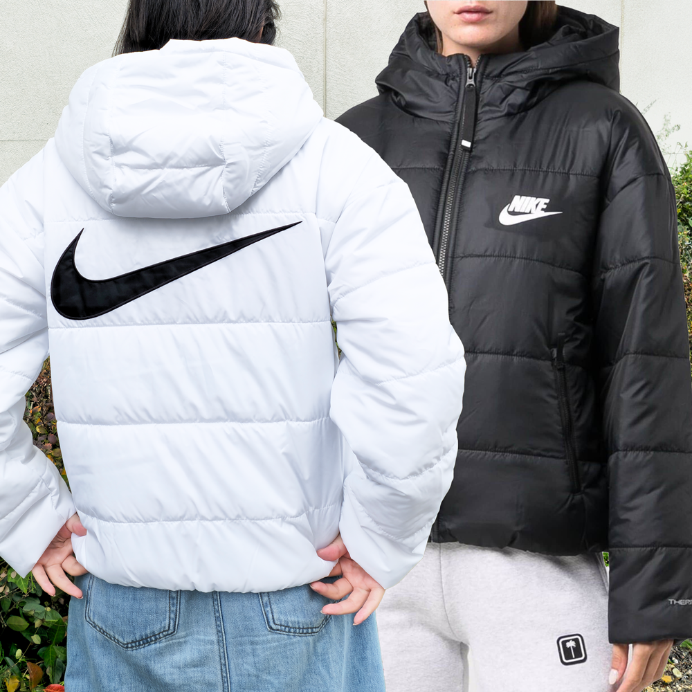 나이키 여성 숏 패딩 써마핏 신세틱필 빅 스우시 파카 여자점퍼 겨울아우터