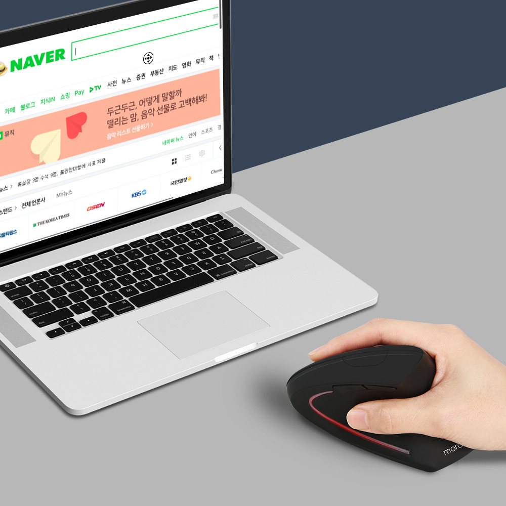 모락 베레스 인체공학 무선 버티컬 마우스 이미지 6