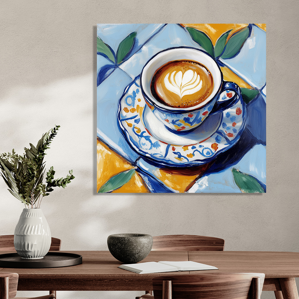 커피 사랑 45cm X 45cm 캔버스 액자 - 상세 이미지 4