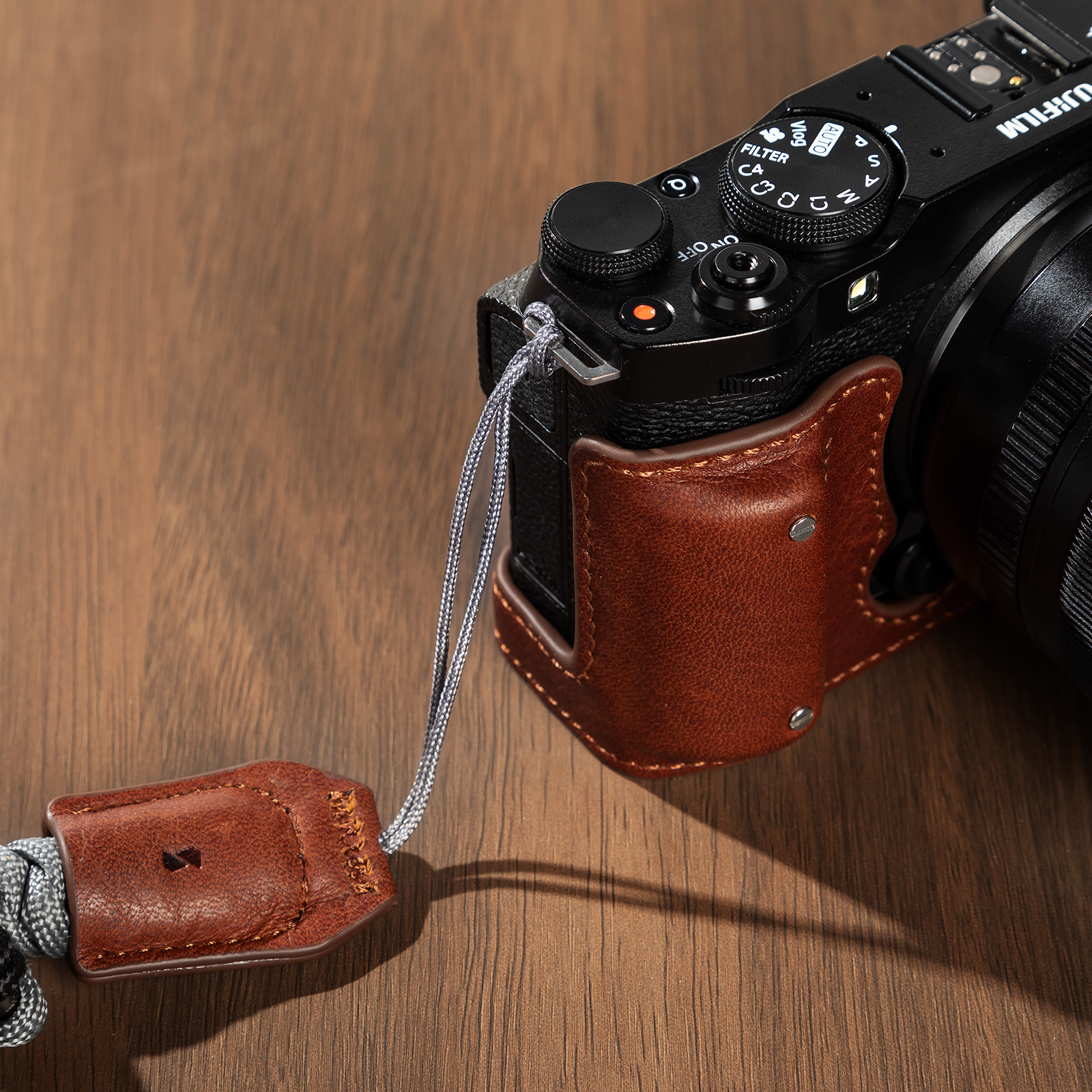 스몰리그 FUJIFILM X-M5용 카메라 가죽 하프 케이스 키트 4879 4880 - 상세 이미지 4