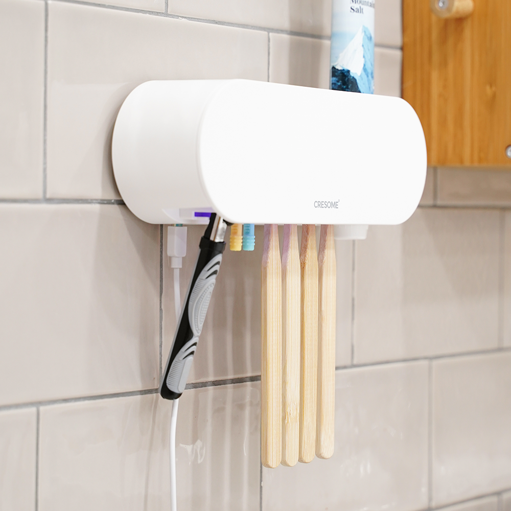칫솔살균기 가정용 자동살균 히팅 건조 유선 벽걸이형 크리썸